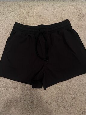 Vively Classic Black Drawstring Shorts M